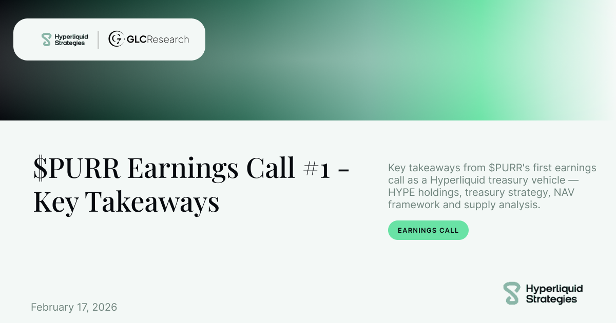 $PURR Earnings Call #1 – Key Takeaways